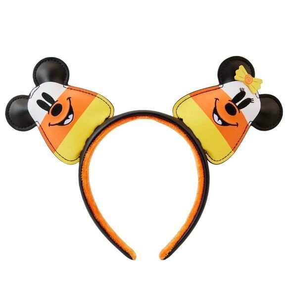 Loungefly Disney Mickey & Minnie Mouse Candy Corn Ears Headband NWT main image 4